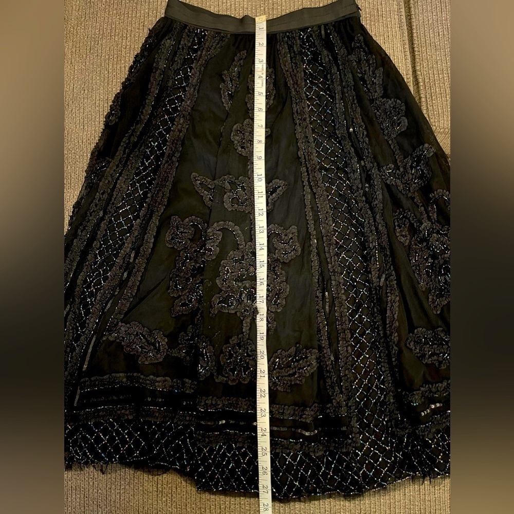 - Needle & Thread Embellished Tulle Lace Midi Skirt. - Picture 6 of 12